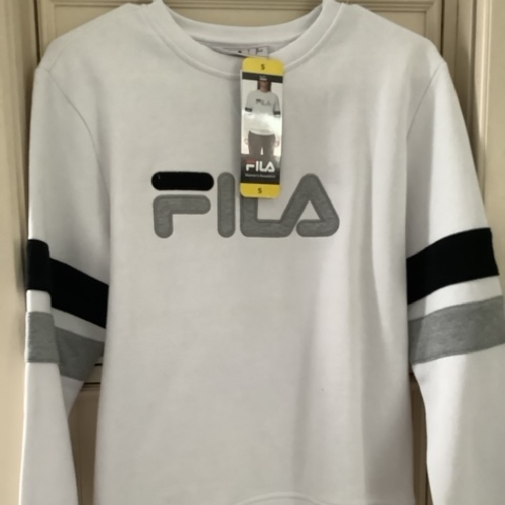 NWT Fila White Sweatshirt size S